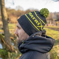 Matrix Lime & Grey Bobble Hat